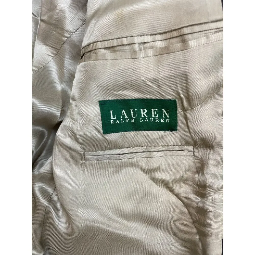 Lauren‎ Ralph Lauren Blazer Mens 42R Plaid 100% Wool 2-Button Single Breasted